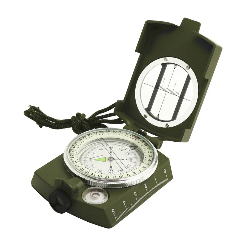 Multifunctional Military Green Compass-USA Camp Zone
