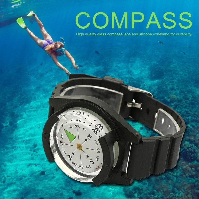 Waterproof Wrist Compass For Outdoor Hiking Camping-USA Camp Zone
