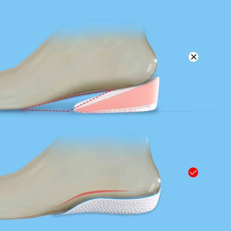 Breathable Half Insole Heighten Heel Inserts-USA Camp Zone