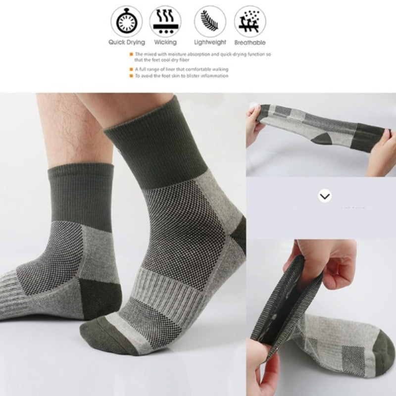 Men Quick Dry Hiking Sport Outdoor Socks-USA Camp Zone
