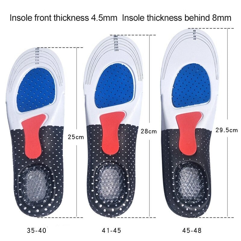 Sport Running Silicone Gel Insoles For Feet-USA Camp Zone