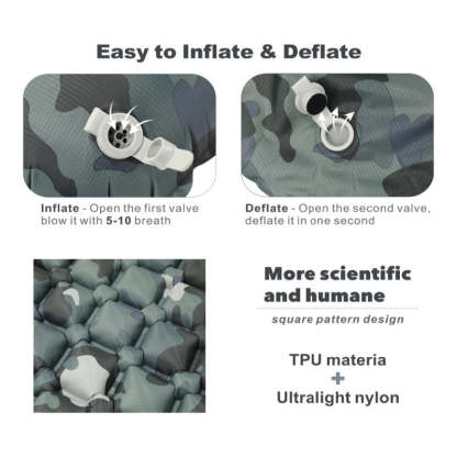 Camping Inflatable Mattress With Pillows-USA Camp Zone