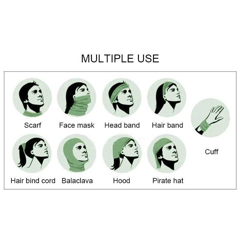 Cycling Scarf Neck Gaiter Seamless Bandana-USA Camp Zone