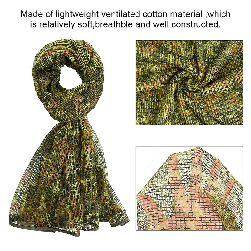 Outdoor Arab Desert Shemagh Scarf Head Wrap-USA Camp Zone