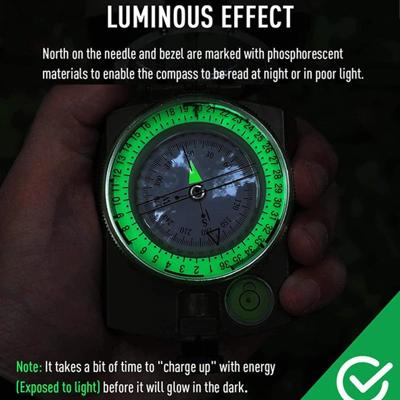 Professional Waterproof Camping Hiking Compass-USA Camp Zone
