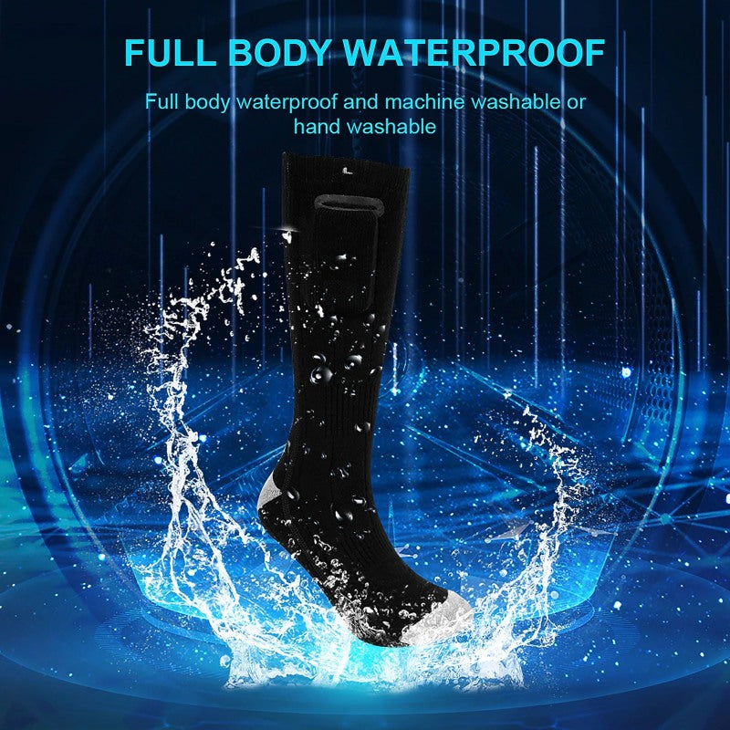3 Modes Comfortable Water Resistant Electric Warm Socks-USA Camp Zone