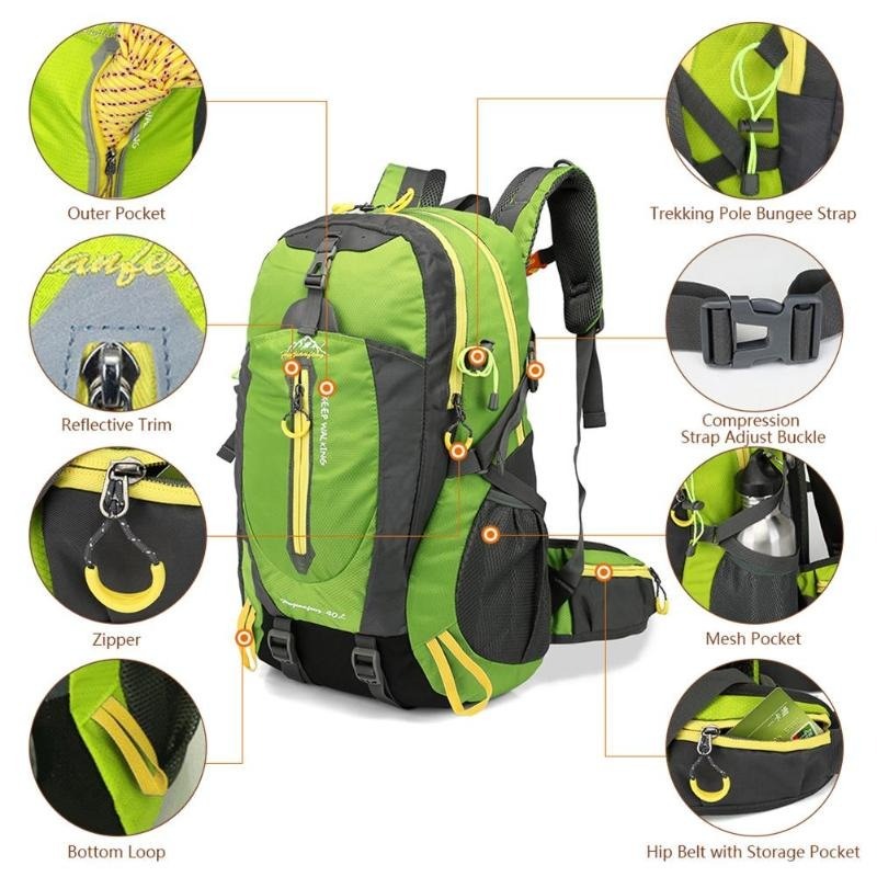 Travel Waterproof Climbing Backpack-USA Camp Zone