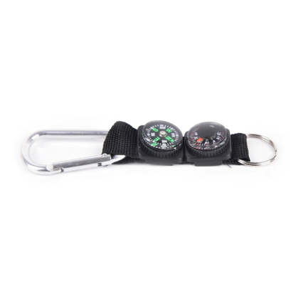 3 In 1 Camping Mini Carabiner Keychain Compass-USA Camp Zone