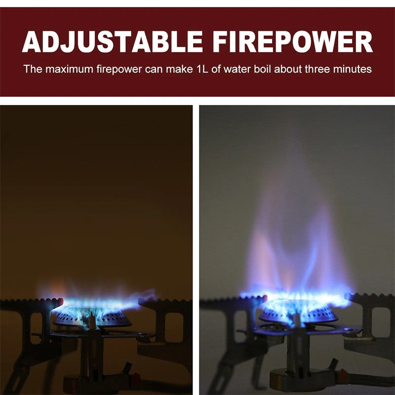 Outdoor Camping Strong Fire Gas Stove-USA Camp Zone