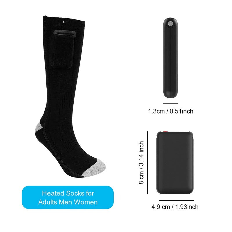 3 Modes Comfortable Water Resistant Electric Warm Socks-USA Camp Zone