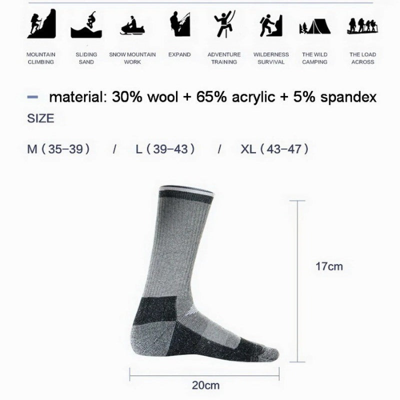 Merino Wool Thermal Warm Socks For Men And Women-USA Camp Zone