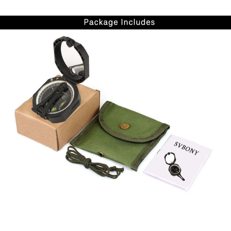 Professional Military Outdoor Survival Camping Equipment Geological Pocket Compass-USA Camp Zone