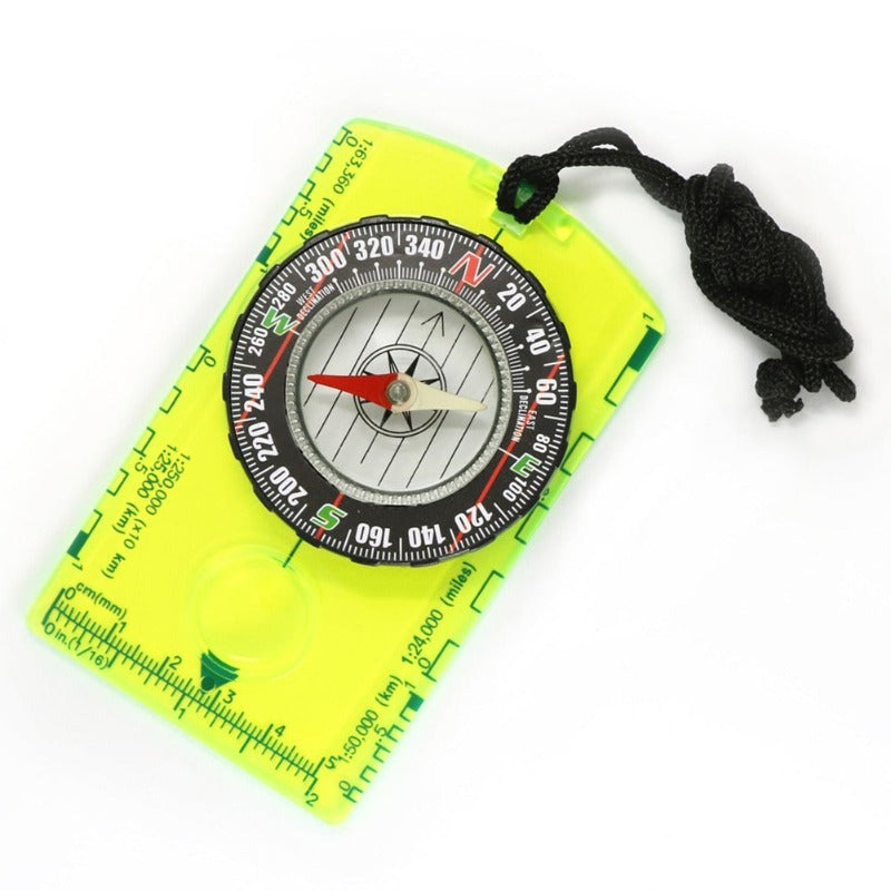 Drawing Scale Compass Folding Map Ruler-USA Camp Zone