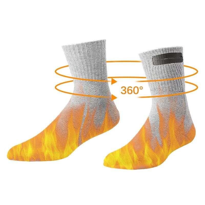 3 Modes Comfortable Water Resistant Electric Warm Socks-USA Camp Zone