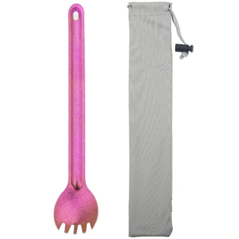 Titanium Spork Long Handle Ultralight Spoon-USA Camp Zone
