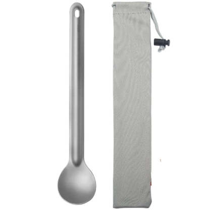 Titanium Spork Long Handle Spoon-USA Camp Zone