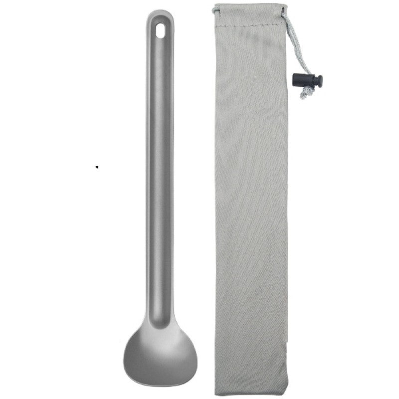 Titanium Spork Long Handle Spoon-USA Camp Zone