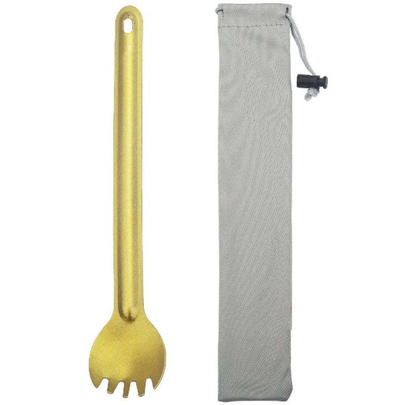 Titanium Spork Long Handle Ultralight Spoon-USA Camp Zone