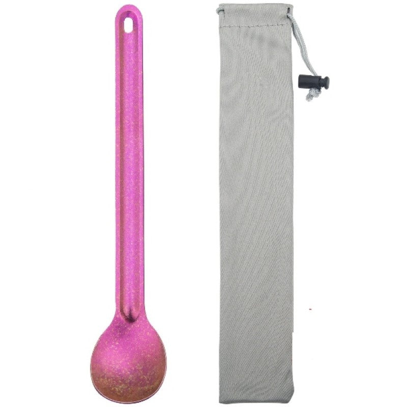 Titanium Spork Long Handle Ultralight Spoon-USA Camp Zone