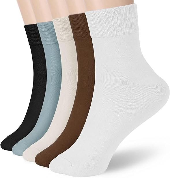 5 Of Pairs Thin Soft Cozy Socks