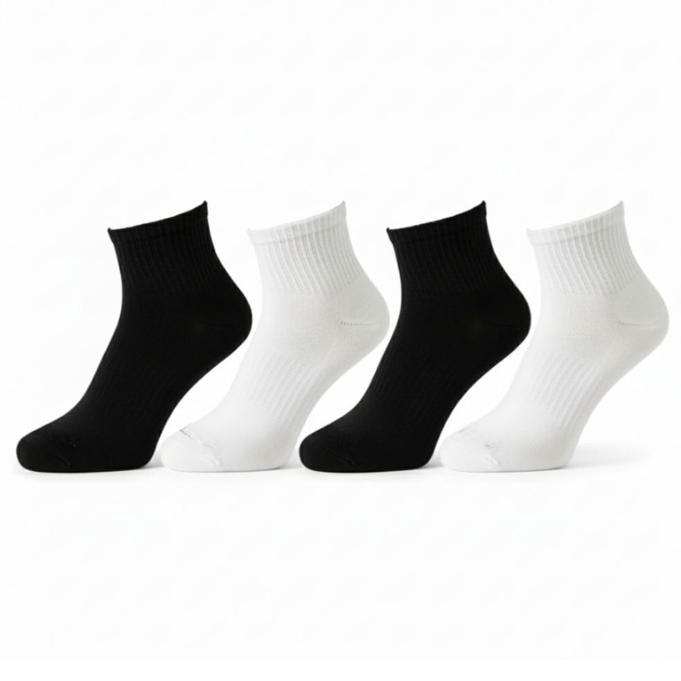  4 Pack Of Cushioned Sole And Seamless Socks