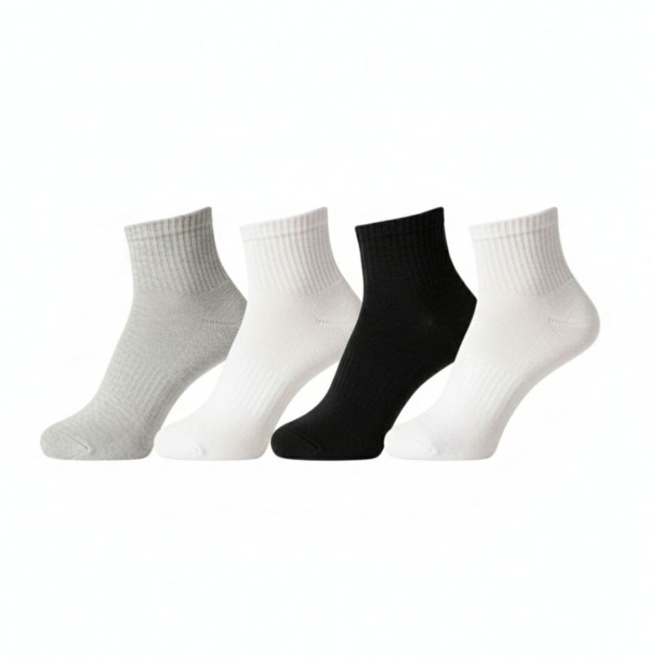  4 Pack Of Cushioned Sole And Seamless Socks