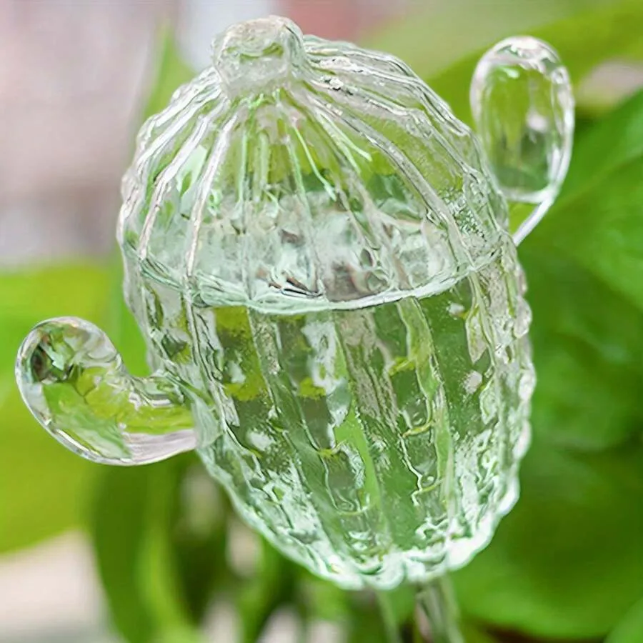 Immortal Shaped Automatic Drip Irrigation System Cactus Theme Styling For Indoor Potted Plant Waterer