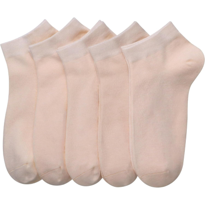 5 Pairs Women Lightweight Viscose Bamboo Low Cut Soft Ankle Socks