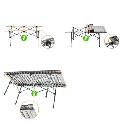 Folding Camping Table With Storage Carrying Bag-USA Camp Zone