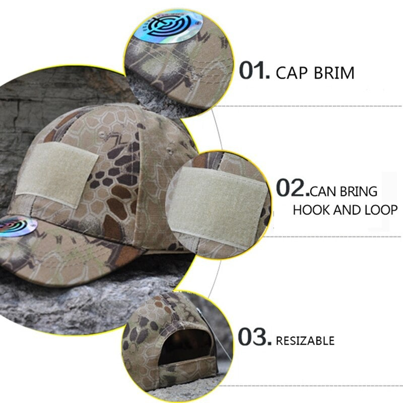 Unisex Outdoor Sunscreen Camouflage Sports Cap-USA Camp Zone