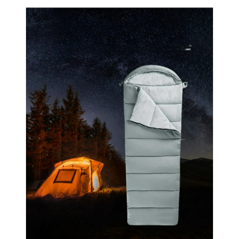 Gray Two Season Camping Sleeping Bag-USA Camp Zone