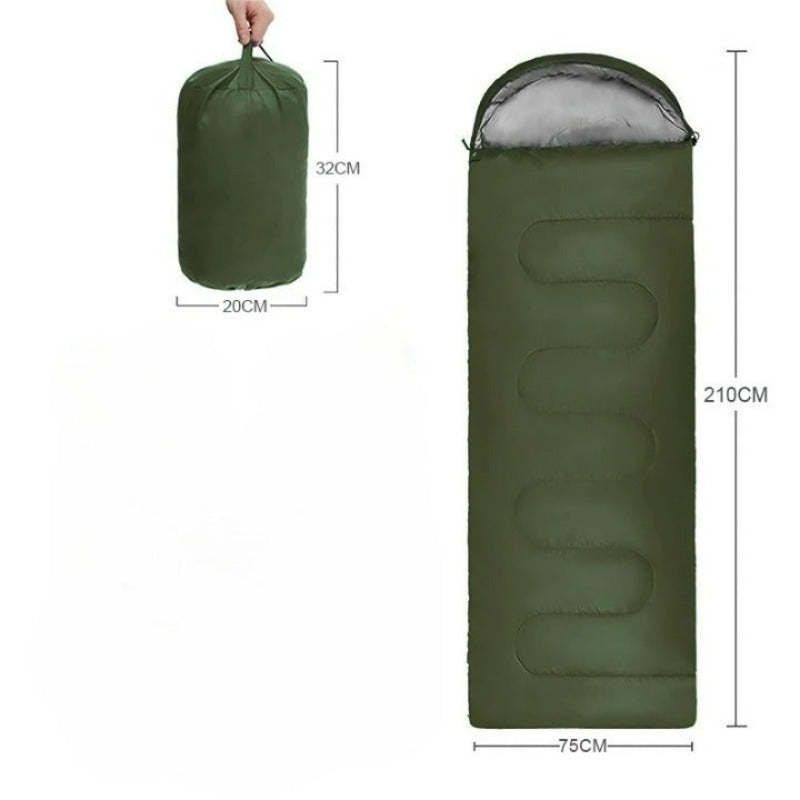 Solid Color Sleeping Bag For Outdoor Traveling-USA Camp Zone