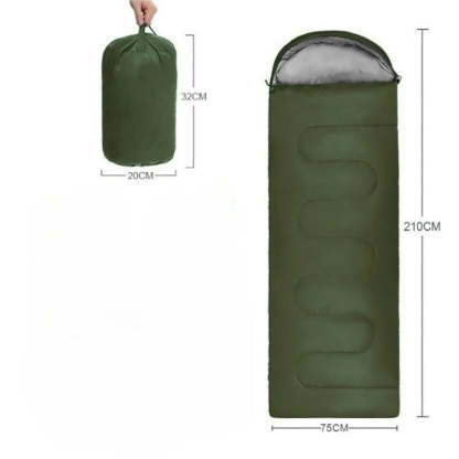 Solid Color Sleeping Bag For Outdoor Traveling-USA Camp Zone