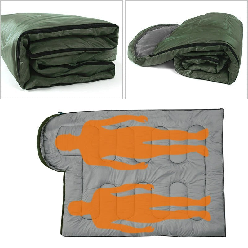 Solid Color Sleeping Bag For Outdoor Traveling-USA Camp Zone