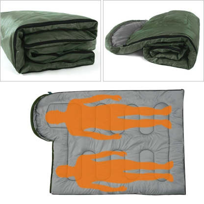 Solid Color Sleeping Bag For Outdoor Traveling-USA Camp Zone