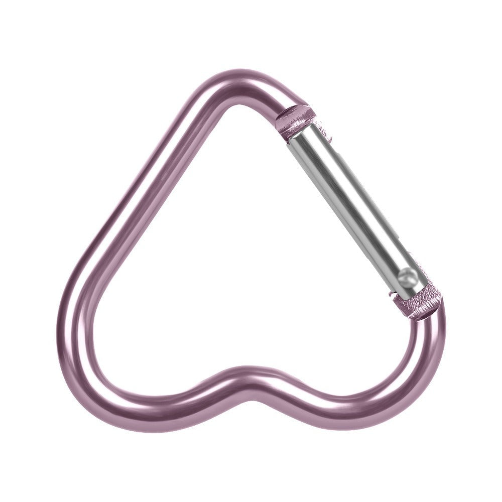 Heart-Shaped Aluminium Key Chain Clip-USA Camp Zone