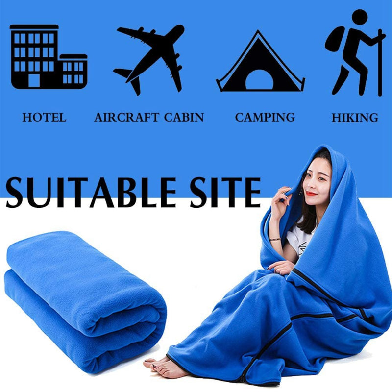 Polar Fleece Sleeping Bag Liners For Outdoor Camp-USA Camp Zone