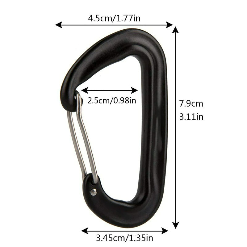 12KN Professional Mountaineering Buckle Hook-USA Camp Zone