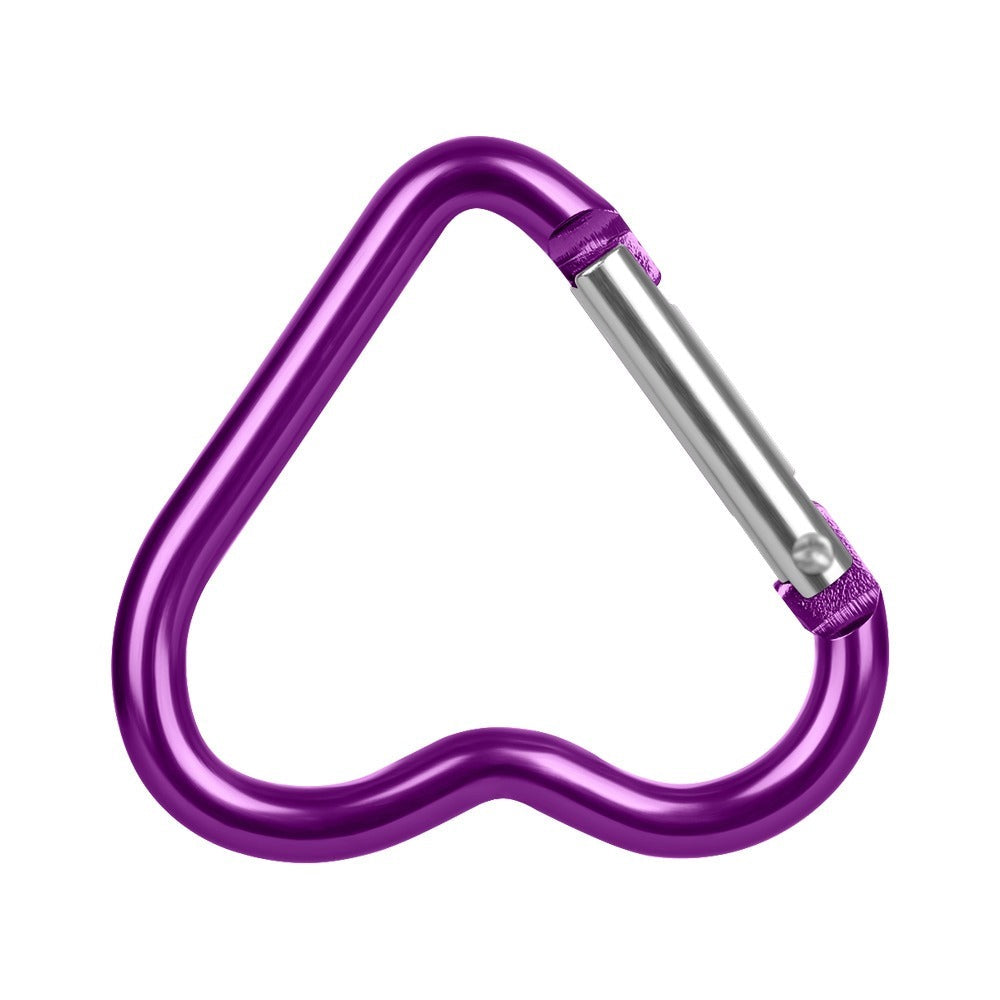 Heart-Shaped Aluminium Key Chain Clip-USA Camp Zone