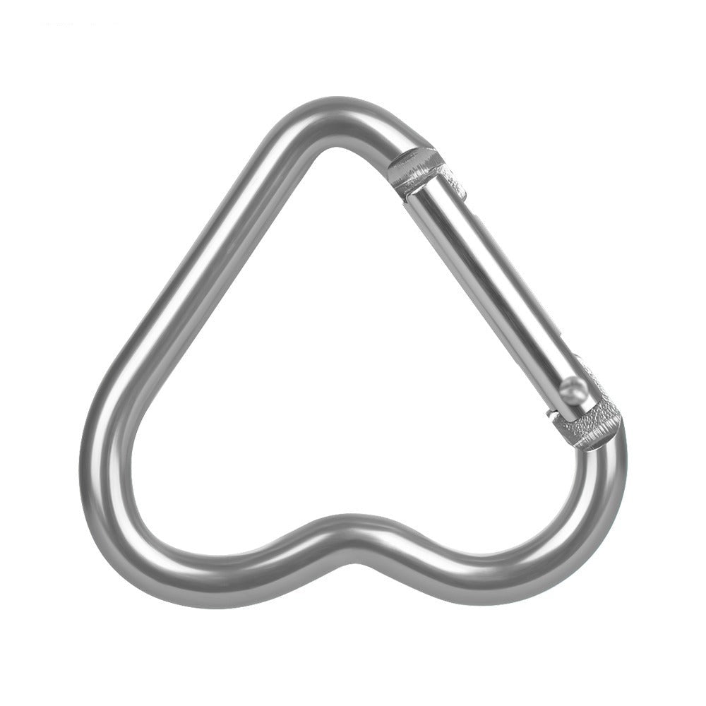 Heart-Shaped Aluminium Key Chain Clip-USA Camp Zone