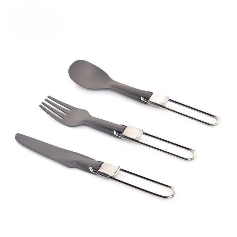 Aluminum Ultralight Camping Cutlery Set-USA Camp Zone