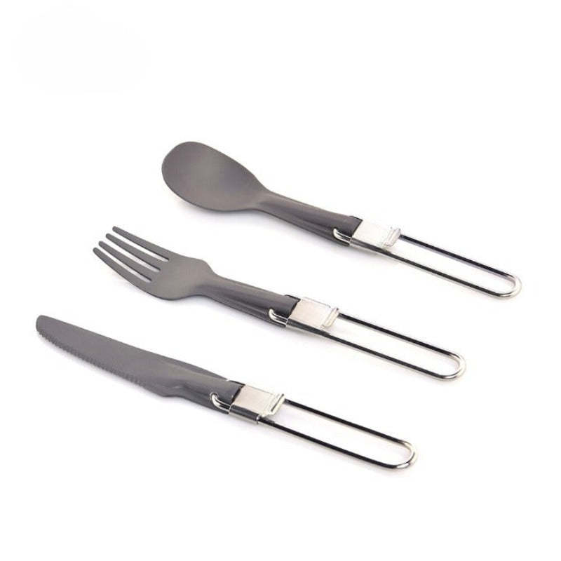 Aluminum Ultralight Camping Cutlery Set-USA Camp Zone