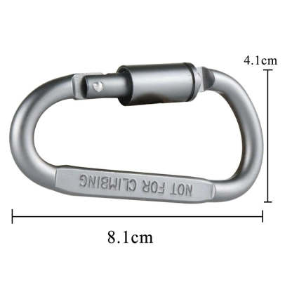 Survival D-Ring Locking Carabiner Clip-USA Camp Zone