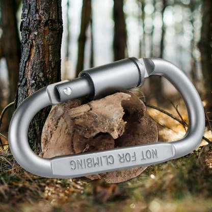 Survival D-Ring Locking Carabiner Clip-USA Camp Zone
