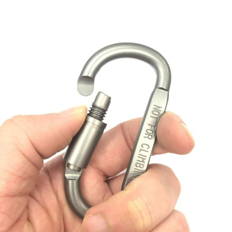 Survival D-Ring Locking Carabiner Clip-USA Camp Zone