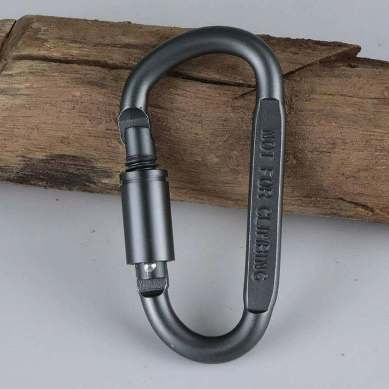 Survival D-Ring Locking Carabiner Clip-USA Camp Zone