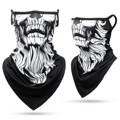 Summer Bandana Triangle Face Mask With Hanging Ears-USA Camp Zone