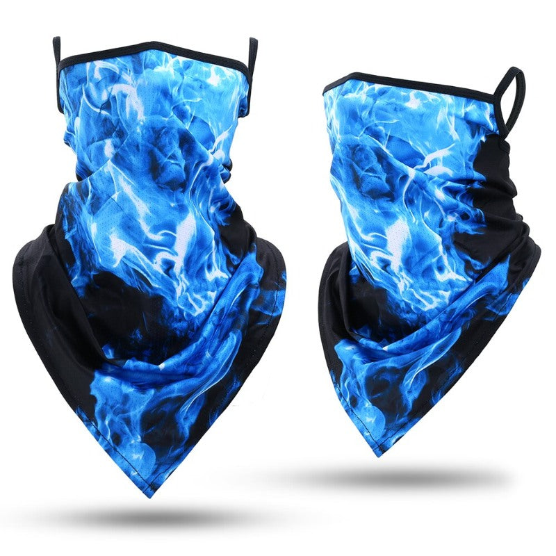 Summer Bandana Triangle Face Mask With Hanging Ears-USA Camp Zone