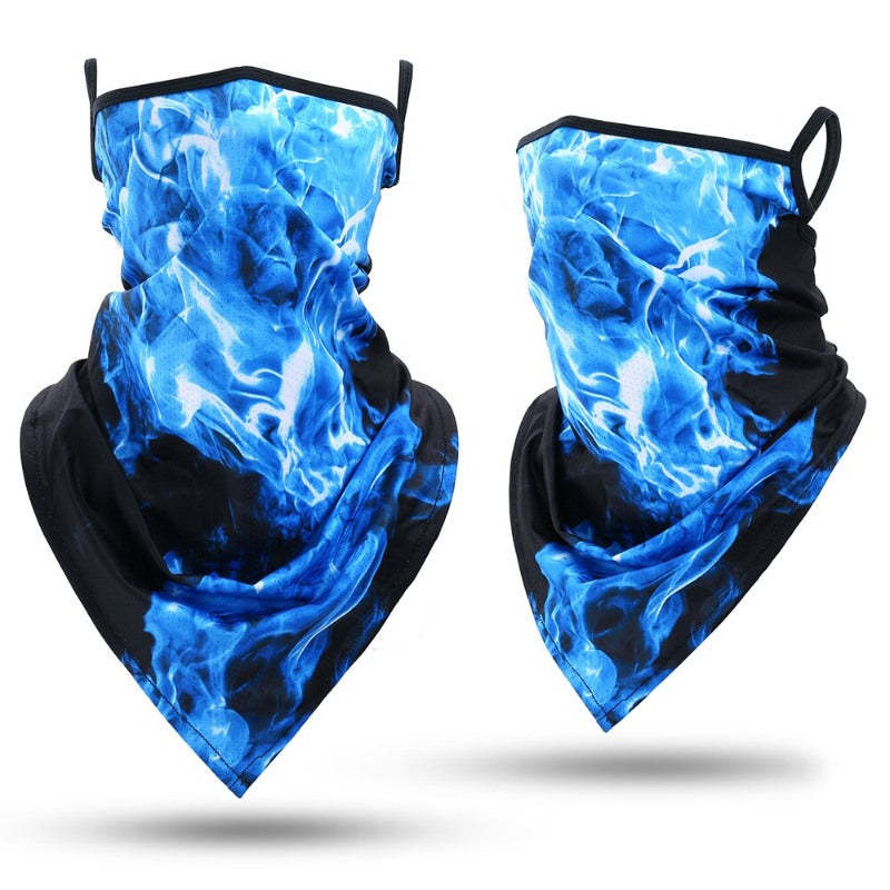 Summer Bandana Triangle Face Mask With Hanging Ears-USA Camp Zone