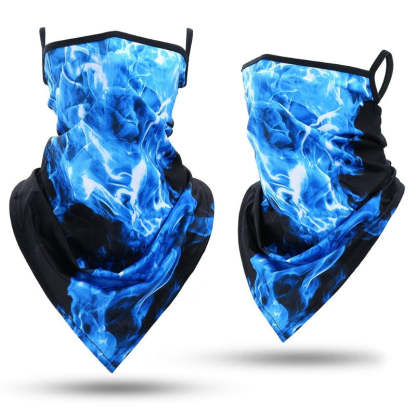 Summer Bandana Triangle Face Mask With Hanging Ears-USA Camp Zone